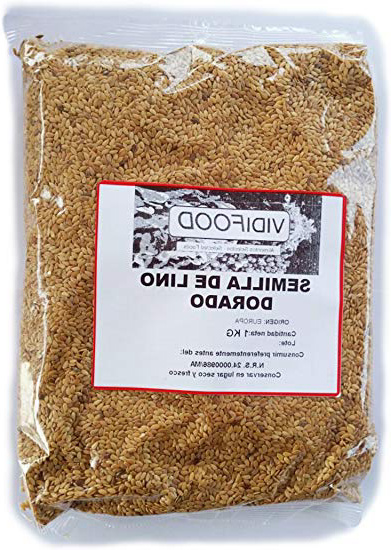 Semillas de Lino Dorado - 1kg - Rica fuente de ácidos grasos Omega 3, fibra y nutrientes
