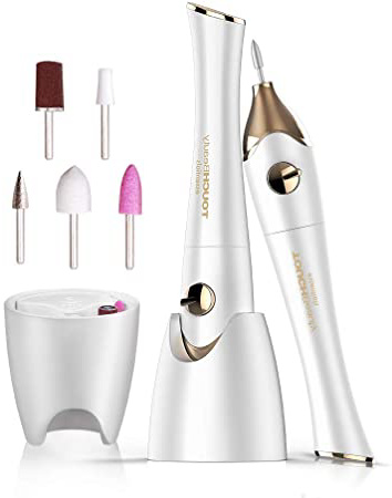 TOUCHBeauty Kit de Manicura y Pedicura Eléctrico Profesional, Set de manicura/pedicura eléctrico, Potente Lima Manicura Pulidora para Uñas con 5 Piezas Accesorios para hombres y mujeres AG-1335C