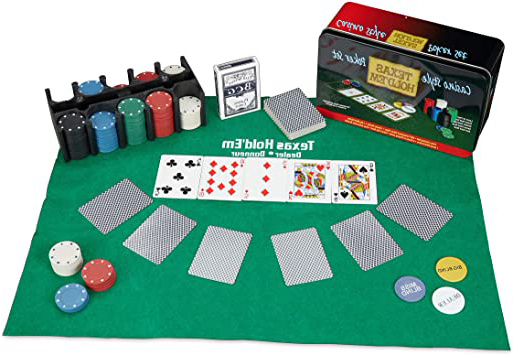 Relaxdays Póker Set, 200 Fichas,