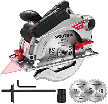 Meterk Sierra Circular, 1500W Sierra