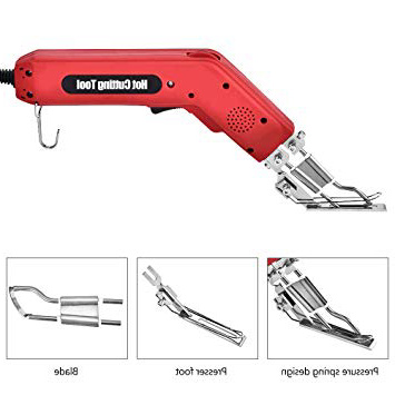 HUKOER Cuchillo Eléctrico Profesional Cortador de calefacción para Cortar la Cinta, Cuerda y Varias telas 100W / 220V