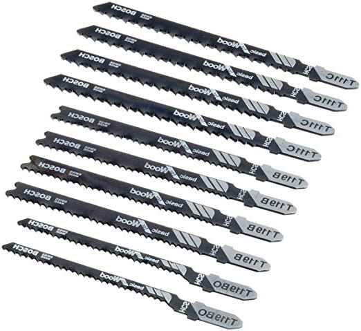 Bosch Professional 2607010629 Hojas de Sierra de Calar, Set de 10 Piezas