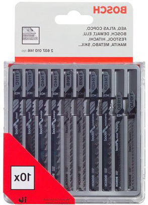 Bosch Professional 2607010146 Bosch 2607010146-Cuchilla de Sierra caladora (Pack, Set de 10 Piezas