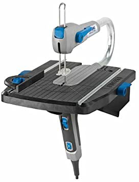 Dremel Moto-Saw MS20 - Sierra de calar estacionaria, 70 W, sierra de calar eléctrica con 1 complemento y 5 accesorios