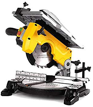 Femi FM-TR076 Ingletadora con Mesa Superior (Aluminio), Amarillo