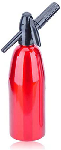 Nrpfell SifóN de Agua de Soda Bebida en el Hogar MáQuina de Jugo Bar Cerveza MáQuina de SifóN de Soda Botella de Acero Cilindros de Espuma de Corriente de Soda