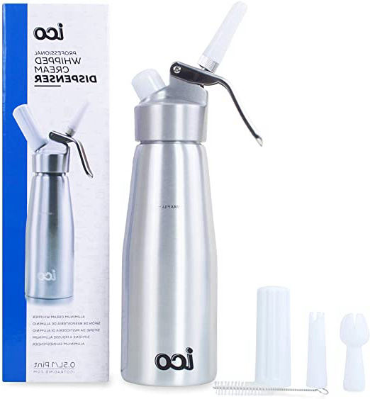 Impeccable Culinary Objects (ICO) Sifon de Cocina Profesional para Espumas y Nata de Aluminio, 500 ml