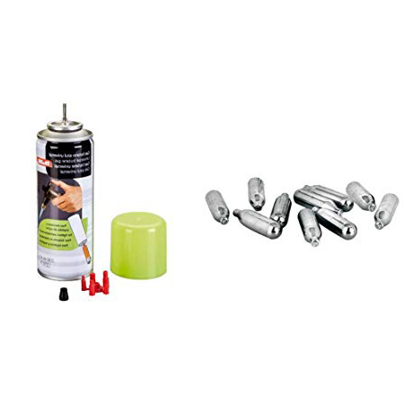 IBILI 751000 Cargador Sifones De Nata Caja 10 Pcs. + 727020 Gas Butano Azul Universal 200 Ml