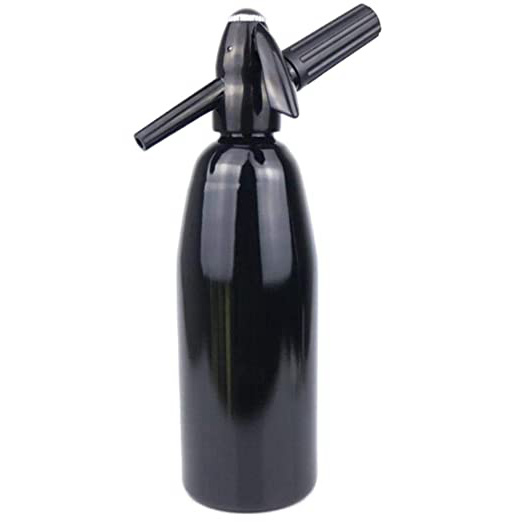 FeiKe DIY - Sifón de Agua de Soda para el hogar, para Bebidas y zumos, para Hacer sifones de Cerveza, Botellas de Acero y gaseosas, Cilindros de Espuma CO2, Negro, Talla única