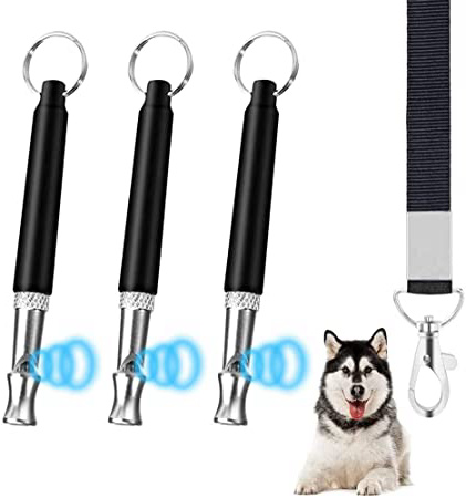 Silbato para perros, 3 unidades,