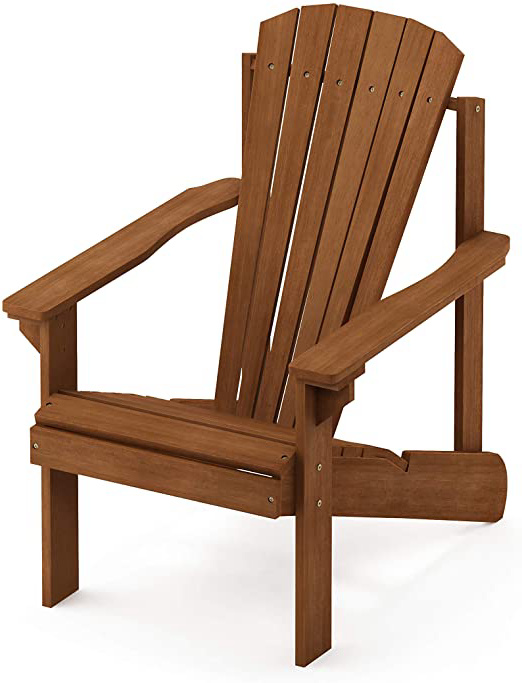 Furinno Hardwood Furniture Tioman Adirondack Patio - Silla de Aceite de Teca, Madera, Naturaleza, 80 x 62.23 x 89.54 cm