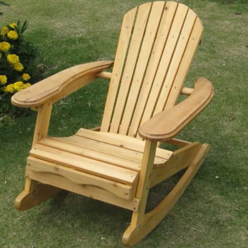 Trueshopping Sillón Mecedora para Niños - Adirondack Silla en Madera Natural Duradera