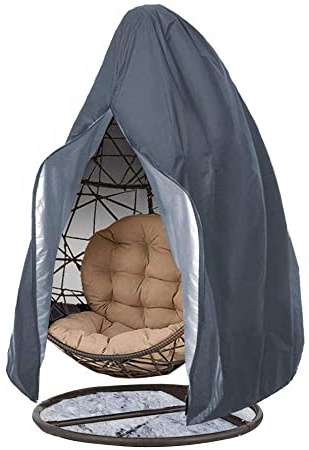 Wood.L Jardín Funda para Silla De Cocoon - Cubierta para Silla Colgante - Mantén Tu Balancín De Mimbre Protegido - Impermeable Muebles Funda - Tela Oxford Cubierta A Prueba De Polvo