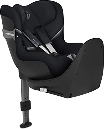 CYBEX Gold Silla de coche para niños Sirona S i-Size, Sistema giratorio de 360°, En contra de la marcha, 0-4 años aproximativamente, Altura máxima 105 cm, Deep Black