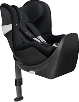 Cybex Sirona Z M2 i-size - Silla de Coche, Grupo 0+/1, desde el Nacimiento hasta los 4 años, de 45 cm hasta 105 cm aproximadamente, 18 kg máximo, con base M, Negro (Urban Black)