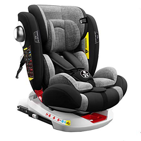 Babify Onboard Silla de Coche Giratoria 360º – Grupos 0/1/2/3 - Reclinable - Contramarcha hasta grupo 1