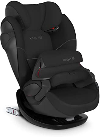 Cybex Silver Pallas M-Fix 519001091 Silla de Coche Grupo 1/2/3, 2 en 1 para Niños, para Coches con y sin Isofix, Colección Color 2019, Negro (Pure Black)