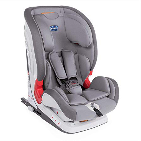Chicco Chicco YOUniverse Fix Silla de coche isofix grupo 123 (9-36kg) con reductor, color gris (Pearl) Silla de coche grupo 1/2/3, Color Pearl