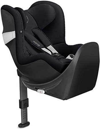 Cybex Sirona Z M2 i-size - Silla de Coche, Grupo 0+/1, desde el Nacimiento hasta los 4 años, de 45 cm hasta 105 cm aproximadamente, 18 kg máximo, con base M, Negro (Urban Black)