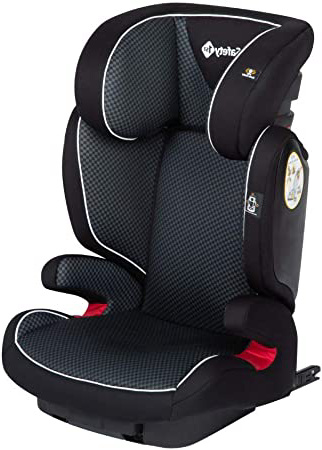 Safety 1st Road Fix Silla Coche Grupo 2 3 Isofix, crece con el niño 3-12 años (15-36 kg), Protección lateral segura, Ajuste fácil y seguro, color Pixel Black