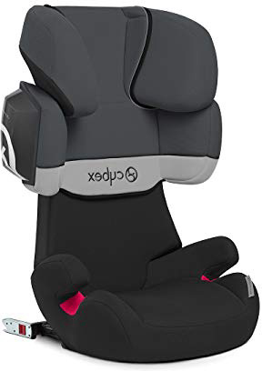 Cybex Silver Solution X2-Fix - Silla de coche con y sin Isofix, Grupo 2/3 (15-36 kg), Desde los 3 hasta los 12 años aprox., Gris (Gray Rabbit)