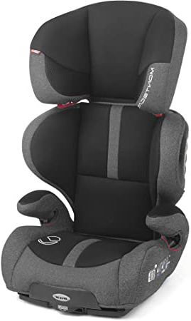 Jané 4572 T34 Montecarlo R1 - Silla de Coche Grupo 2 3, con Isofix, de 15 a 36 kg., Respaldo Reclinable 2 Posiciones, Color Jet Black