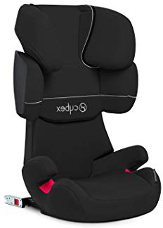Cybex Solution X-Fix - Silla de coche grupo 2/3, para coches con ISOFIX, 15-36kg, desde los 3 hasta los 12 a?os aprox., Negro (Pure Black)