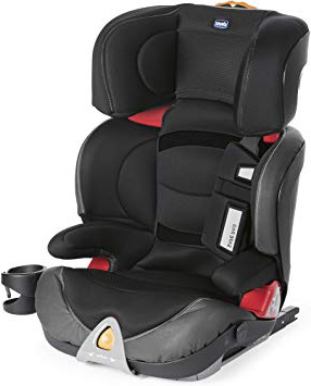 Chicco Oasys 2-3 Fix Plus - Silla de coche isofix Grupo 2/3 (15-36kg), color negro (Jet Black)