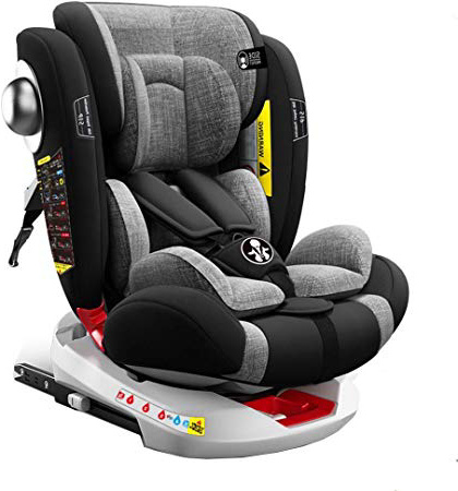 Babify Onboard Silla de Coche Giratoria 360º – Grupos 0/1/2/3 - Reclinable - Contramarcha hasta grupo 1