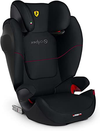 Cybex Silla de coche grupo 2/3, Solution M-Fix SL, Para coches con y sin Isofix, Grupo 2/3 (15-36 kg), Desde los 3 hasta los 12 años, Negro (Victory Black)
