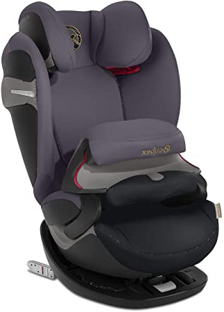 Cybex Gold Pallas S-Fix - Silla de coche 2 en 1 para coches con y sin Isofix, Grupo 1/2/3 (9-36 kg), Desde los 9 meses hasta los 12 años aprox., Colección Color 2019, Negro (Premium Black)