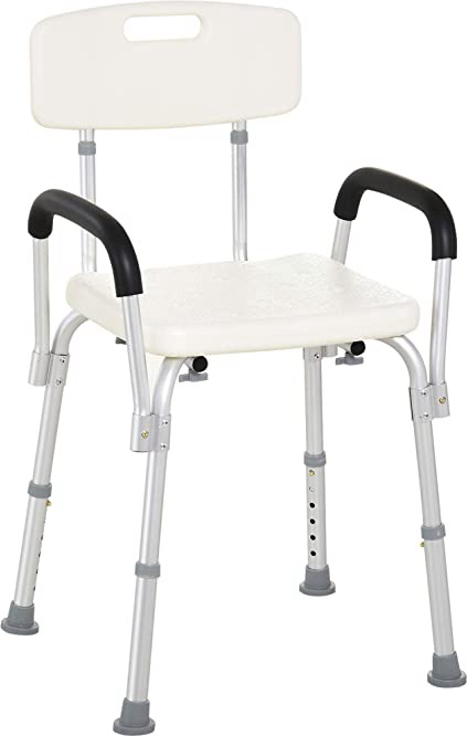 HOMCOM Silla de Ducha Altura