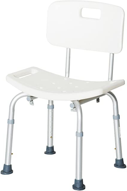 HOMCOM Silla ducha aluminio ayuda