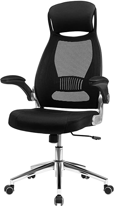 SONGMICS OBN86BK Silla giratoria de