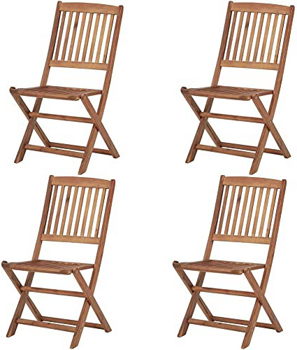 vidaXL 4X Madera Maciza de