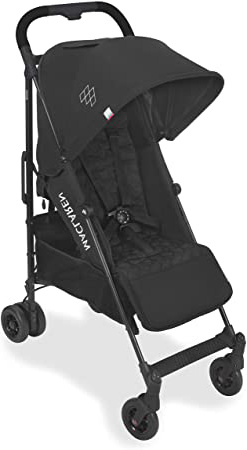 Maclaren Quest arc Silla de paseo - ligero, manillar unido, para recién nacidos hasta los 25kg, Asiento multiposición, suspensión en las 4 ruedas, Negro