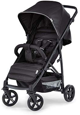 Hauck Rapid 4 Silla deportiva con respaldo reclinable para Bebés, desde nacimiento hasta 15 kg/4 años, Capacidad de carga 25 kg, Negro (Caviar/Silver)
