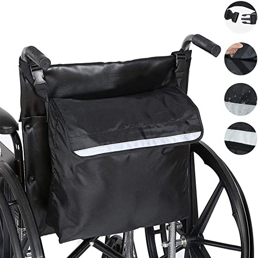 Perfetsell Bolsa Para Silla de Ruedas Mochila Para Silla de Ruedas de Alta Calidad Impermeable Bolsa de Almacenamiento Grande Capacidad para Cualquier Tipo de Silla de Ruedas, Andador, Caminadores