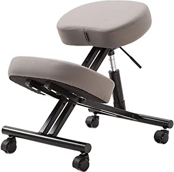 Silla ergonómica ajustable en la rodilla silla de rodilla taburete engrosado cojín cómodo oficina en casa equilibrio cuerpo forma silla de dolor de espalda puede mentir computadora de escritorio