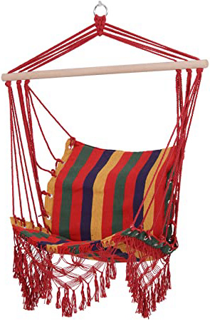 Outsunny Silla Hamaca Colgante Tejido