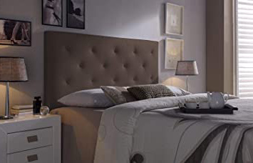 Cabezal tapizado Rombo 150X60 Chocolate,