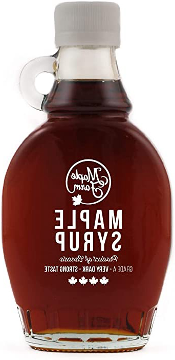 Jarabe de arce Grado A (Very Dark, Strong taste) - 189ml (250g) - Miel de arce - Sirope de Arce - Original maple syrup