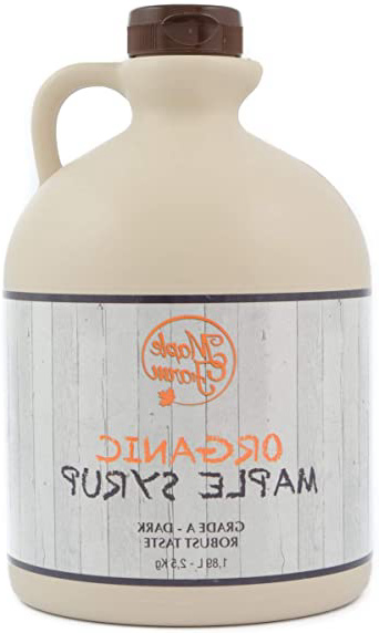 Jarabe de arce BIO - Grado A (Dark, Robust taste) - 1,89 litros (2,5 Kg) - Miel de arce biológico - Sirope de arce - Organic maple syrup
