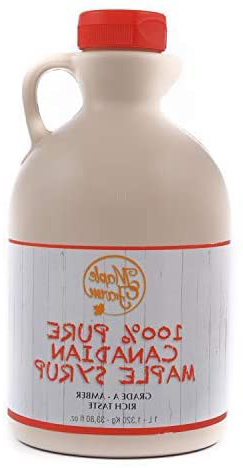 Jarabe de arce Grado A (Amber, Rich taste) - 1 litro (1,35 Kg) - Miel de arce - Sirope de Arce - Original maple syrup