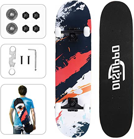 DISUPPO Cruiser Skateboard, patineta Completa