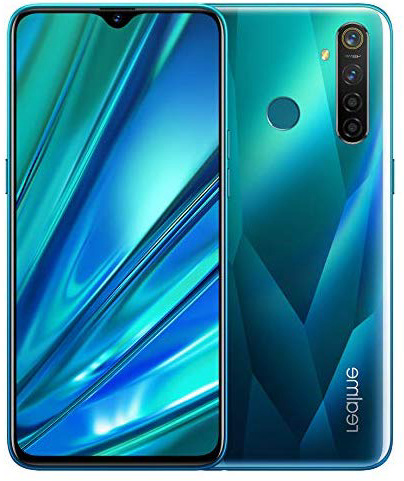 realme 5 Pro Smartphone 8GB RAM + 128GB ROM, Pantalla de 6.3'' IPS, procesador Octa-Core, 16MP Frontal y 48MP AI Cuádruple Cámara, Dual Sim, Verde Cristal, Versión Europea, Enchufe EU