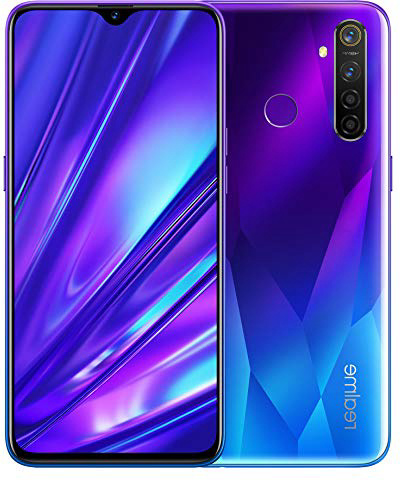 realme 5 Pro Smartphone 4GB RAM + 128GB ROM, Pantalla de 6.3'' IPS, procesador Octa-Core, 16MP Frontal y 48MP AI Cuádruple Cámara, Dual Sim, Azul Brillante, Versión Europea, Enchufe EU