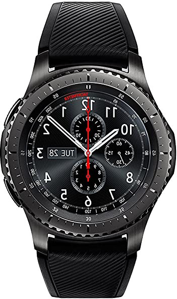Samsung Gear S3 Frontier - Smartwatch Tizen (pantalla 1.3" Super AMOLED 360x360, GPS integrado, batería 380 mAh, altavoz integrado), color Gris (Space Gray)- Version española