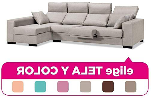 Muebles Baratos Sofa Chaise Longue, 4 plazas, Tapizado al Gusto, Subida Domicilio, ref-73