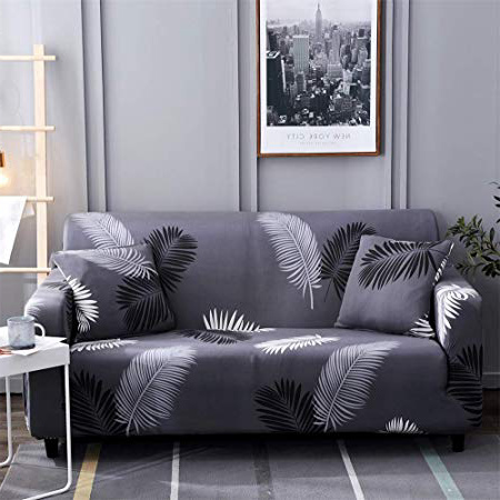 HOTNIU Funda Elástica de Sofá Funda Estampada para sofá Antideslizante Protector Cubierta de Muebles (Cuatro Plazas, Pattern #Hyy)